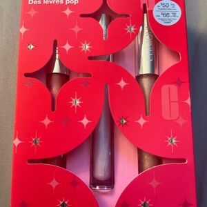 Clinique Lip Gloss Set 3 piece Pop Treats Shiny New